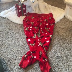 Christmas fleece Pajamas - Rudolph